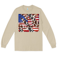 Mushroom cowhide amerikan flag Long Sleeve Tee - TumblerDesignByShophia