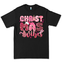 Black christmas vibes pink Premium Tee - MaliasSmallBusiness