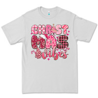 Dove Grey christmas vibes pink Premium Tee - MaliasSmallBusiness