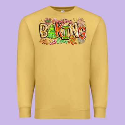Christmas Baking Crew Premium Sweatshirt Designed By Cowhidedigitalart