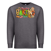 Charcoal Heather Christmas Baking Crew Premium Sweatshirt - CowhideDigitalArt