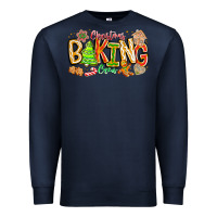 Navy Christmas Baking Crew Premium Sweatshirt - CowhideDigitalArt
