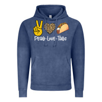 Vintage Denim Peace Love Tacos Vintage Hoodie - Bettercallsaul