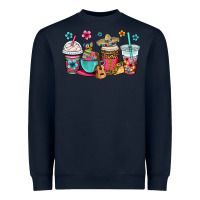 Navy mexico fiesta coffee cups Heavyweight Sweatshirt - OliviaCreatesArt