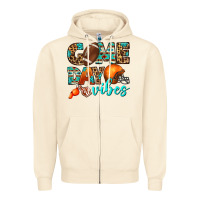 Sandshell game day vibes Zipper Hoodie - BundleAndBundleShop