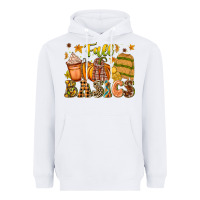 White Fall Basics Heavyweight Hoodie - CowhideDigitalArt