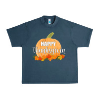 Midnight Navy Happy Thanksgiving Urban Heavy Tee - Bettercallsaul