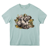 Arona floral racoon western Heavy Core Tee - NancyCooperArtShop