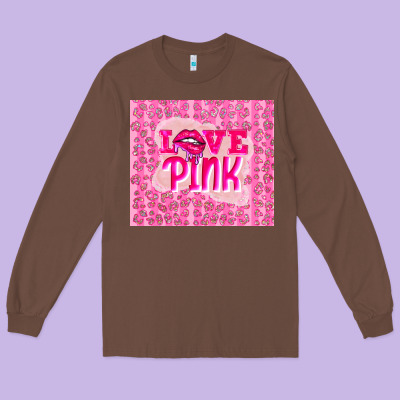 Love Pink Long Sleeve Tee Designed By Tumblerdesignbyshophia