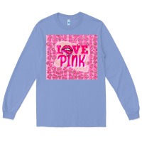 Colony Blue love pink Long Sleeve Tee - TumblerDesignByShophia