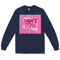 Navy love pink Long Sleeve Tee - TumblerDesignByShophia