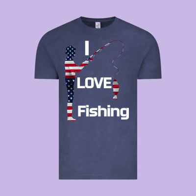 I Love Fishing Vintage Tee Designed By Bettercallsaul