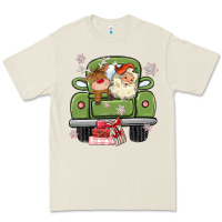 Bone christmas santa and reindeer truck Premium Tee - MaliasSmallBusiness