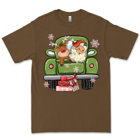 Cacao christmas santa and reindeer truck Premium Tee - MaliasSmallBusiness