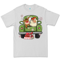 Christmas Santa And Reindeer Truck Premium Tee | Teevron