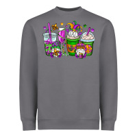 Storm mardi gras gnomes coffee cups Heavyweight Sweatshirt - OliviaCreatesArt