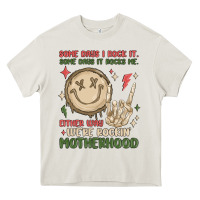 Cream some days i rock it some days it rocks me either w Heavy Core Tee - MaliasSmallBusiness