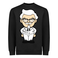 Black happy colonel sanders Heavyweight Sweatshirt - tuanDangUi