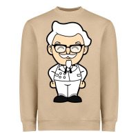 Mushroom happy colonel sanders Heavyweight Sweatshirt - tuanDangUi