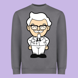 Happy Colonel Sanders Heavyweight Sweatshirt Designed By Tuandangui