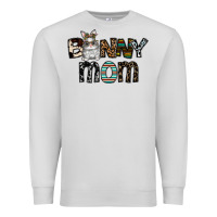 Dove Grey bunny mom Premium Sweatshirt - CowhideDigitalArt