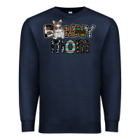 Navy bunny mom Premium Sweatshirt - CowhideDigitalArt