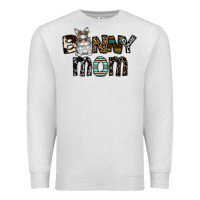 Oatmeal Heather bunny mom Premium Sweatshirt - CowhideDigitalArt