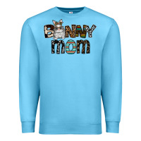 Ocean Blue bunny mom Premium Sweatshirt - CowhideDigitalArt
