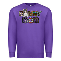 Purple bunny mom Premium Sweatshirt - CowhideDigitalArt