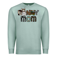 Seafoam bunny mom Premium Sweatshirt - CowhideDigitalArt