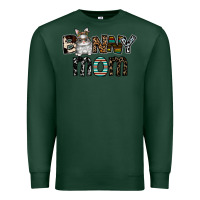Sports Green bunny mom Premium Sweatshirt - CowhideDigitalArt