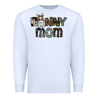 White bunny mom Premium Sweatshirt - CowhideDigitalArt