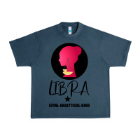 Midnight Navy Libra Zodiac Sign Horoscope Birth Gift Girl Urban Heavy Tee - Bettercallsaul