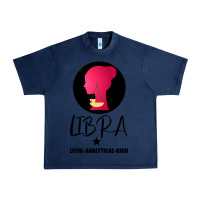 Navy Libra Zodiac Sign Horoscope Birth Gift Girl Urban Heavy Tee - Bettercallsaul