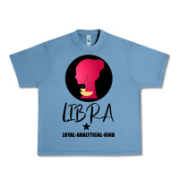 Pebble Blue Libra Zodiac Sign Horoscope Birth Gift Girl Urban Heavy Tee - Bettercallsaul