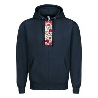 Navy baseball pen wraps Zipper Hoodie - BundleAndBundleShop