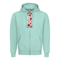Seafoam baseball pen wraps Zipper Hoodie - BundleAndBundleShop