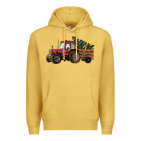 Antique Gold christmas farm Premium Hoodie - RanaPortraitStore