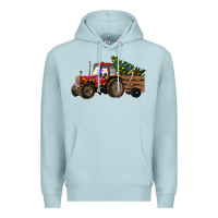 Blue Mist christmas farm Premium Hoodie - RanaPortraitStore
