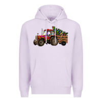 Lilac christmas farm Premium Hoodie - RanaPortraitStore