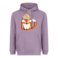 Lavender coffee cups animal Heavyweight Hoodie - CowhideDigitalArt