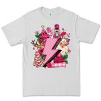 Dove Grey pink christmas lightning bolt Premium Tee - MaliasSmallBusiness