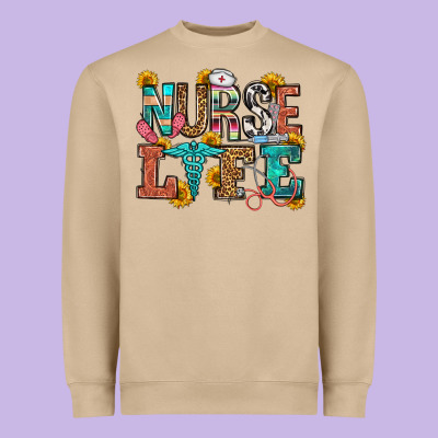 Nurse Life Heavyweight Sweatshirt Designed By Oliviacreatesart