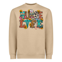 Mushroom nurse life Heavyweight Sweatshirt - OliviaCreatesArt