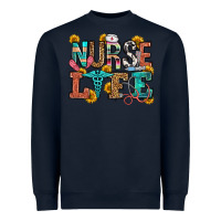 Navy nurse life Heavyweight Sweatshirt - OliviaCreatesArt