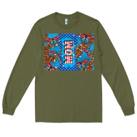Army Green American mom Long Sleeve Tee - TumblerDesignByShophia