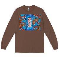 Chestnut American mom Long Sleeve Tee - TumblerDesignByShophia