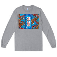 Heather Grey American mom Long Sleeve Tee - TumblerDesignByShophia