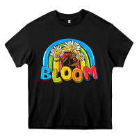 Black bloom Heavy Core Tee - NancyCooperArtShop