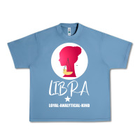 Pebble Blue Libra Zodiac Sign Horoscope Birth Gift Girl Urban Heavy Tee - Bettercallsaul